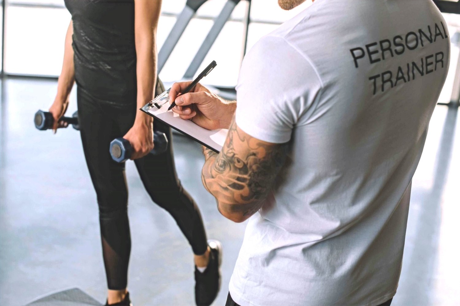 Personal coaching in the gym